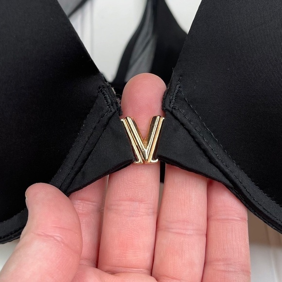 Victorias Secret Push Up Bra Front Closure Black - Picture 3 of 5